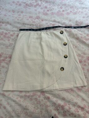 NWT Maeve by Anthropologie White Mini Skirt